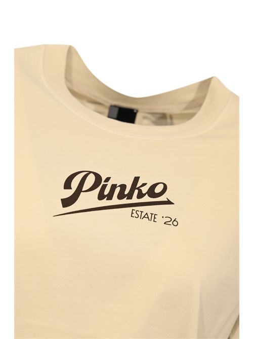 T-shirt crop Tuttifrutti in jersey di cotone PINKO | 107109 A3F5ZL3